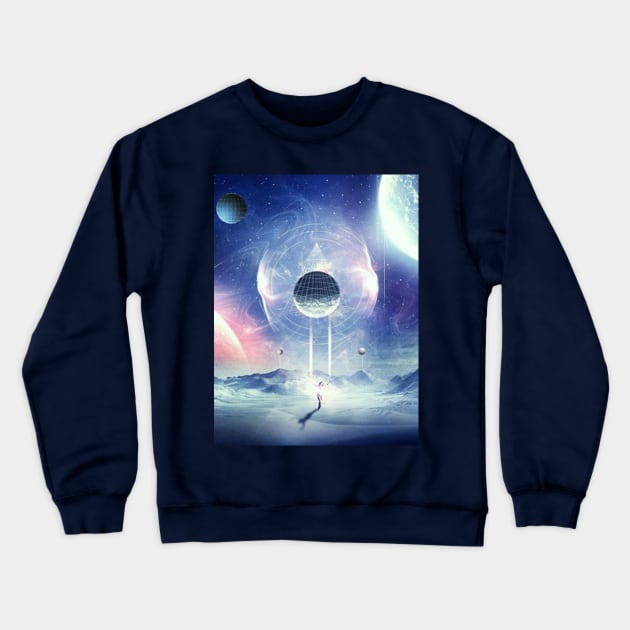 Galaxy Crewneck Sweatshirt by juwara